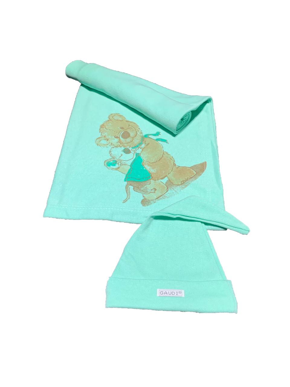 Pack X5 Mantilla Con Gorro