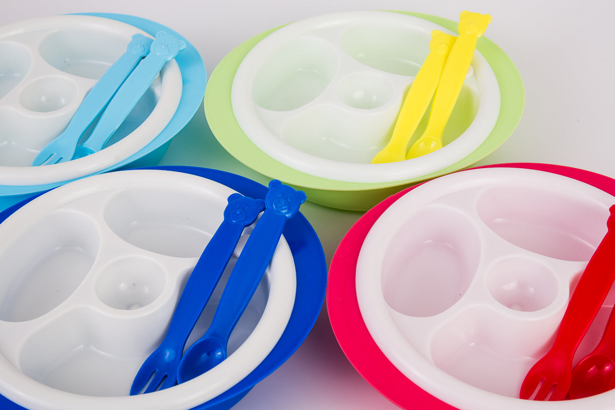 Pack x5 Plato Térmico Con Cubiertos
