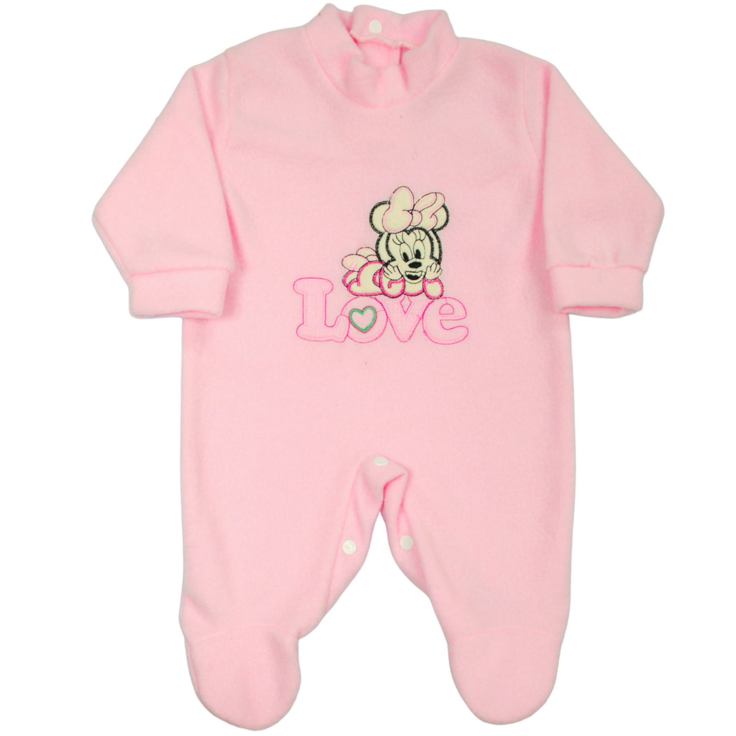 Pack X5 Enterito Manga Larga de Polar Bordado