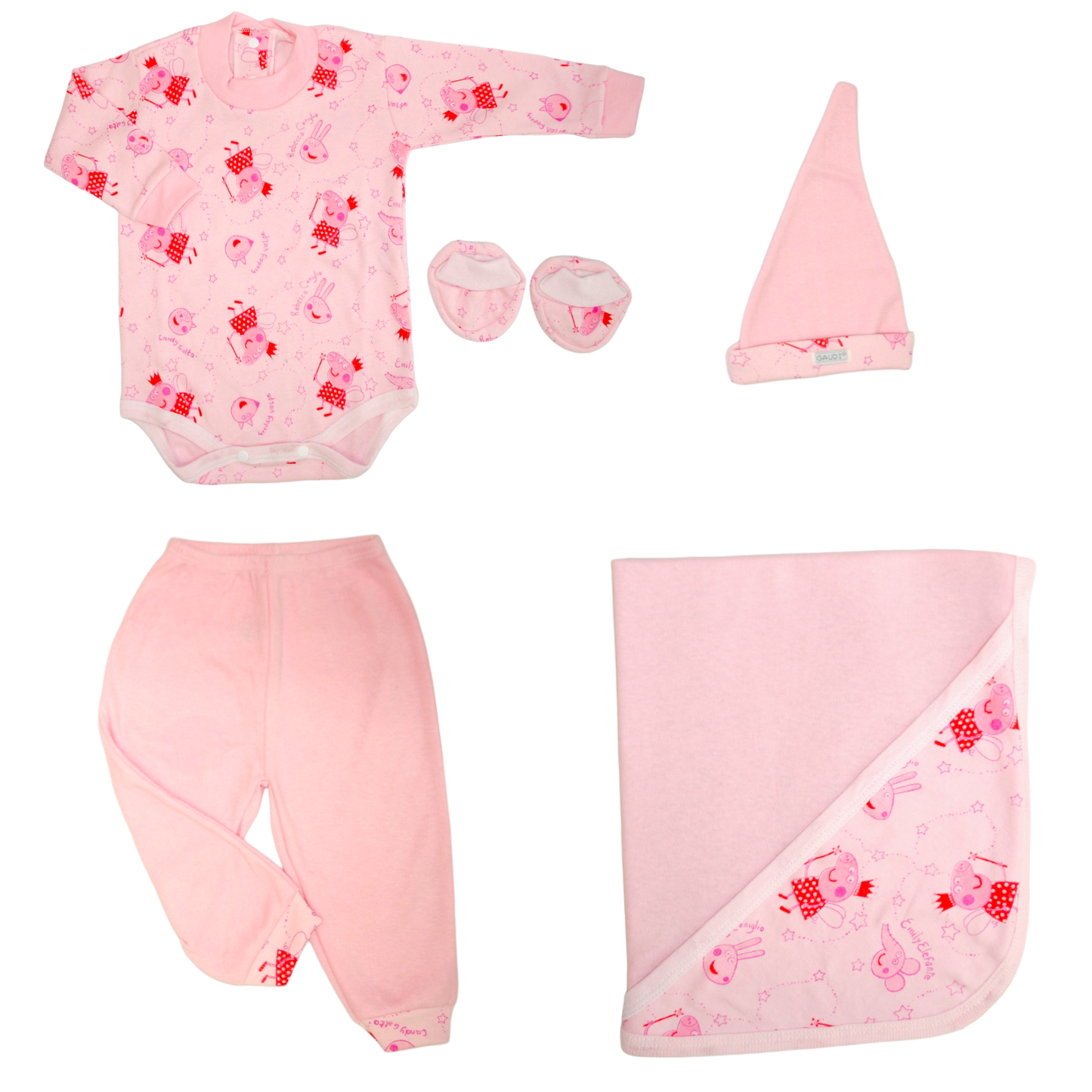 Pack X5 Set X5 Piezas con Body estampado