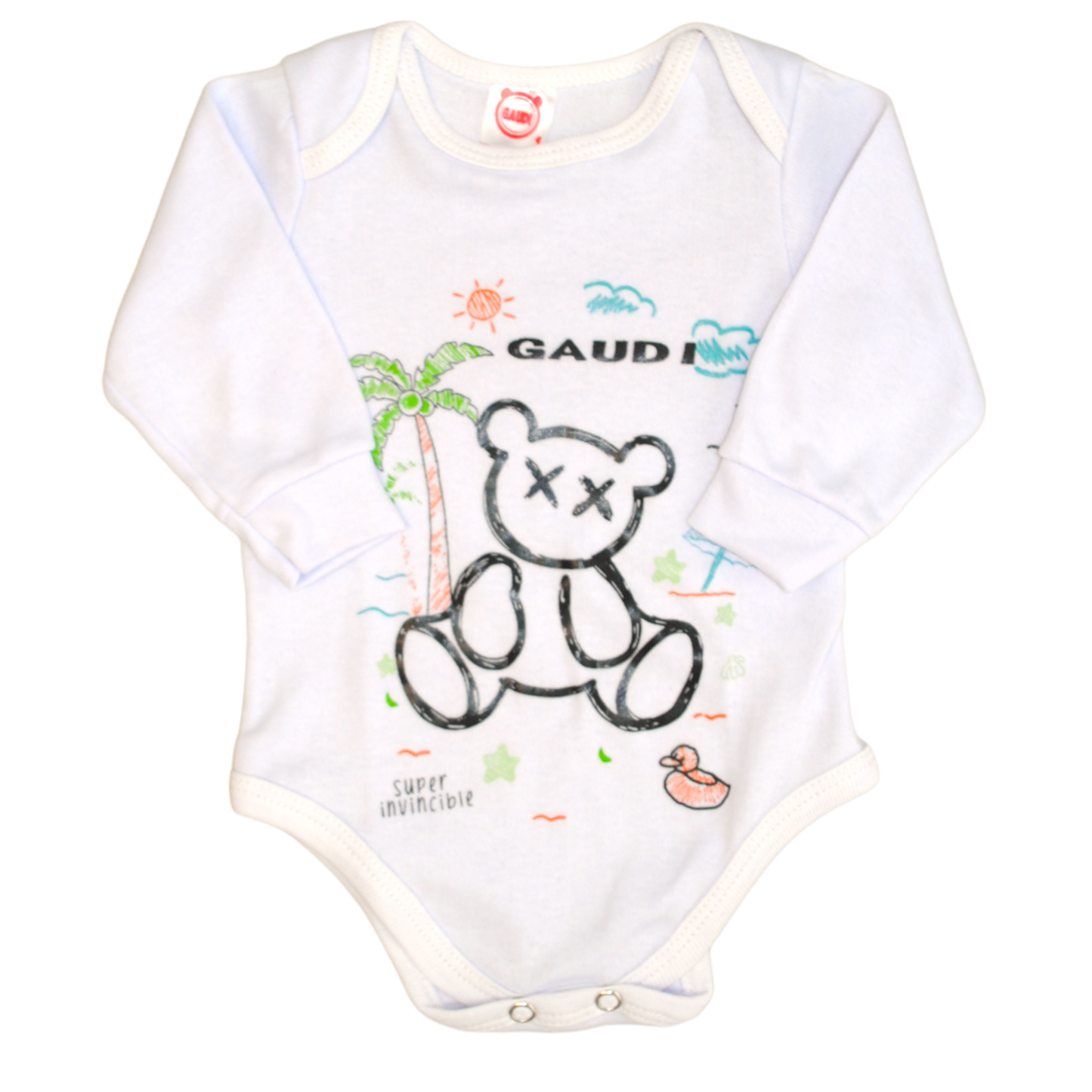 Pack X5 Body Manga Larga con Estampa Grande