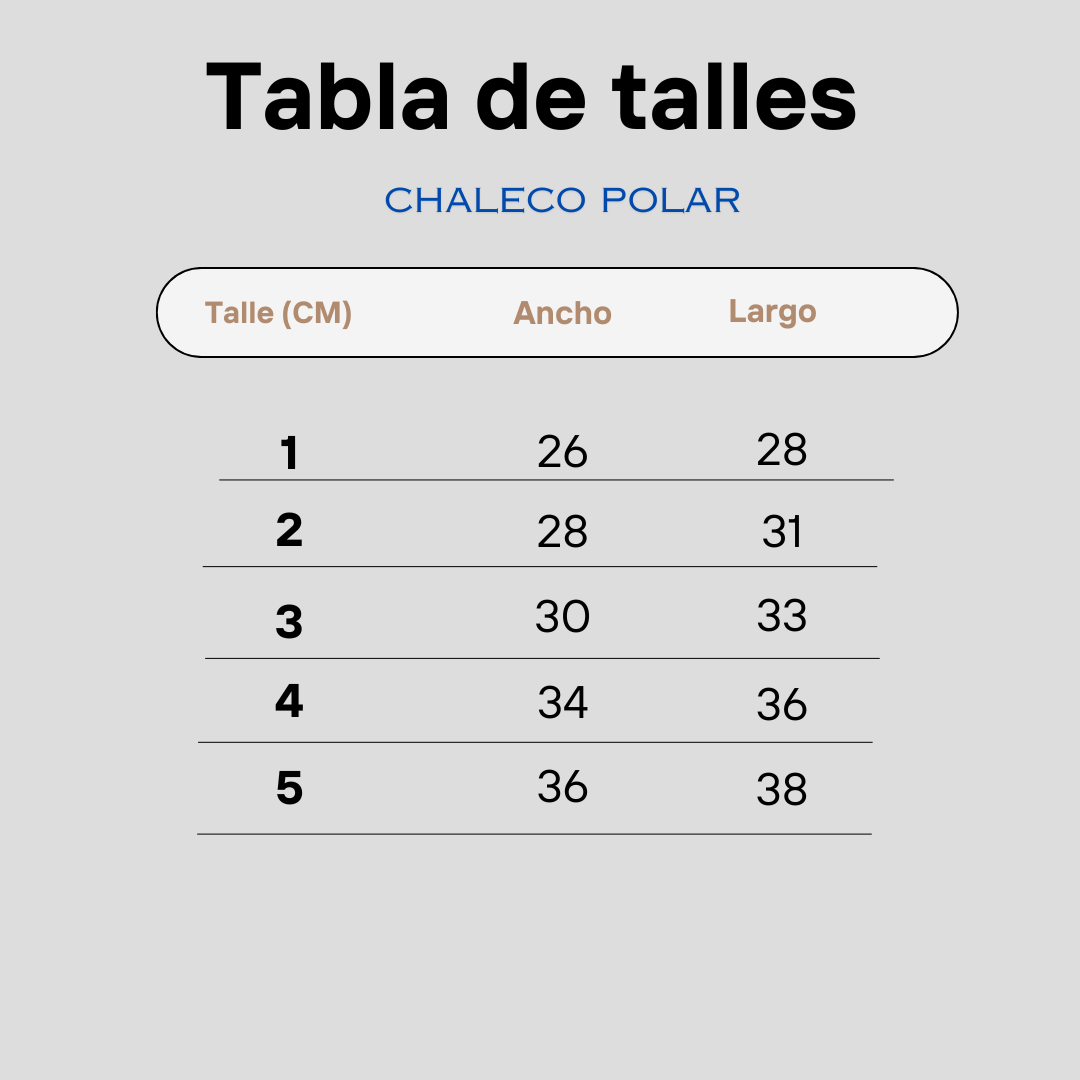 Pack X5 Chaleco Polar surtido