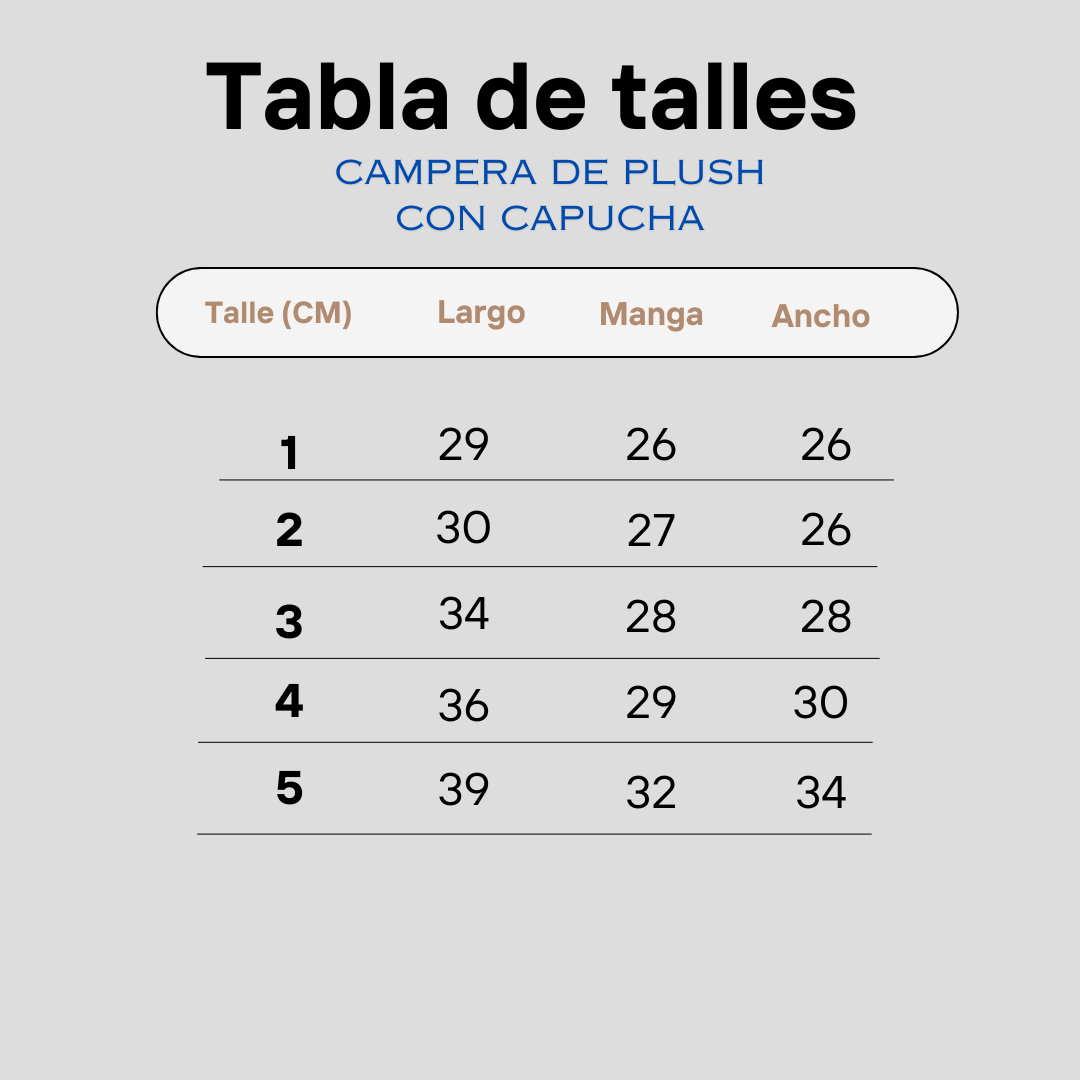 Pack X3 Campera de Plush con Capucha