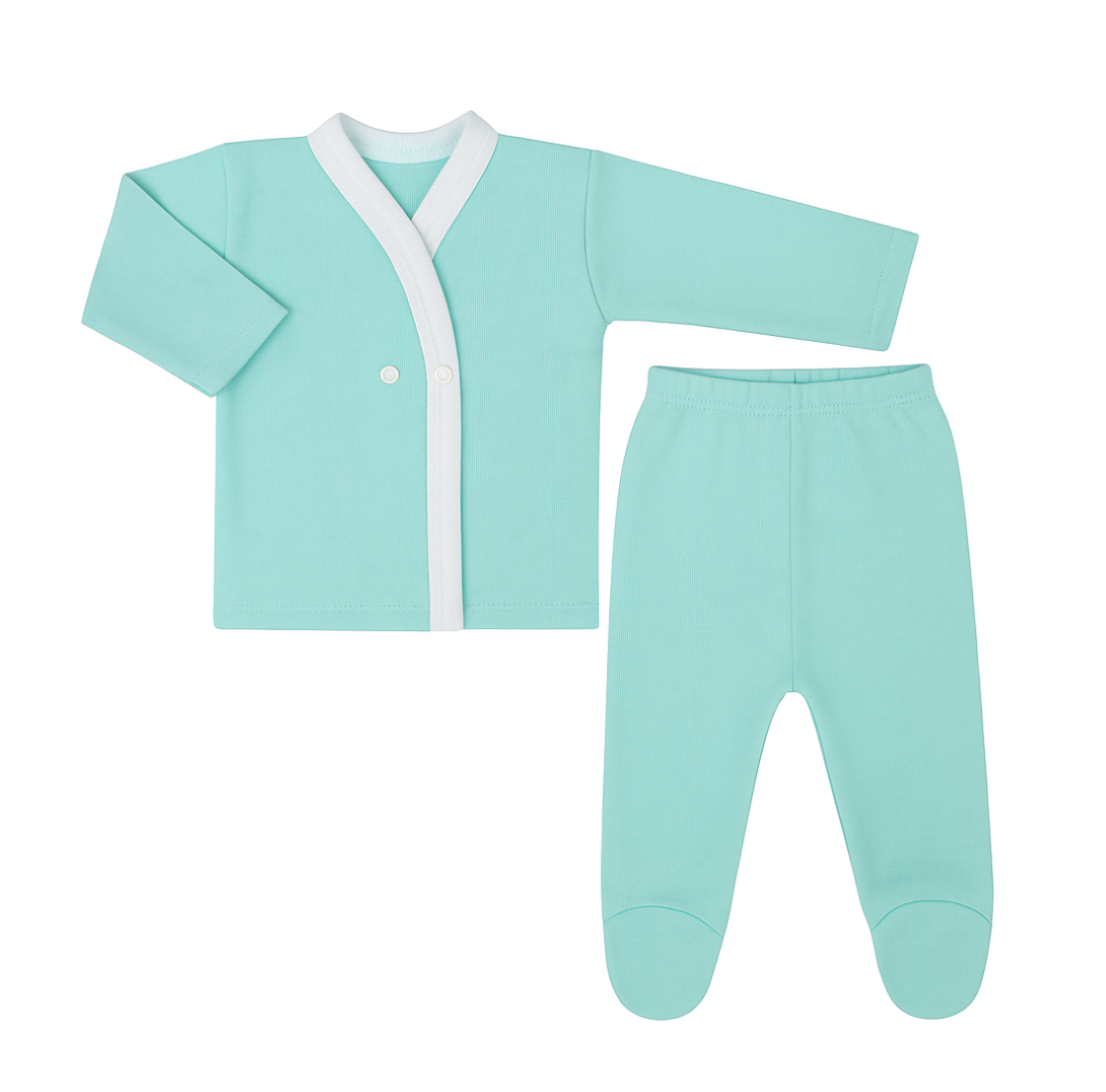 Pack x6 Conjunto 2 piezas Liso con Broches talle Grande