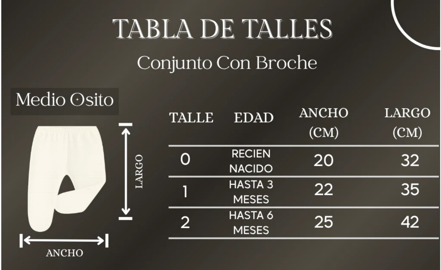 Pack x6 Conjunto con broche X2 Estampado