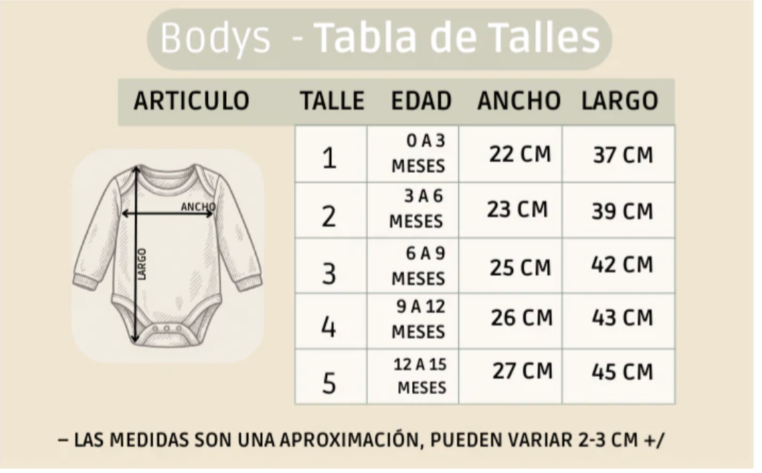 Pack X5 Conjunto De 2 Piezas: Body Manga larga Y Pantalón