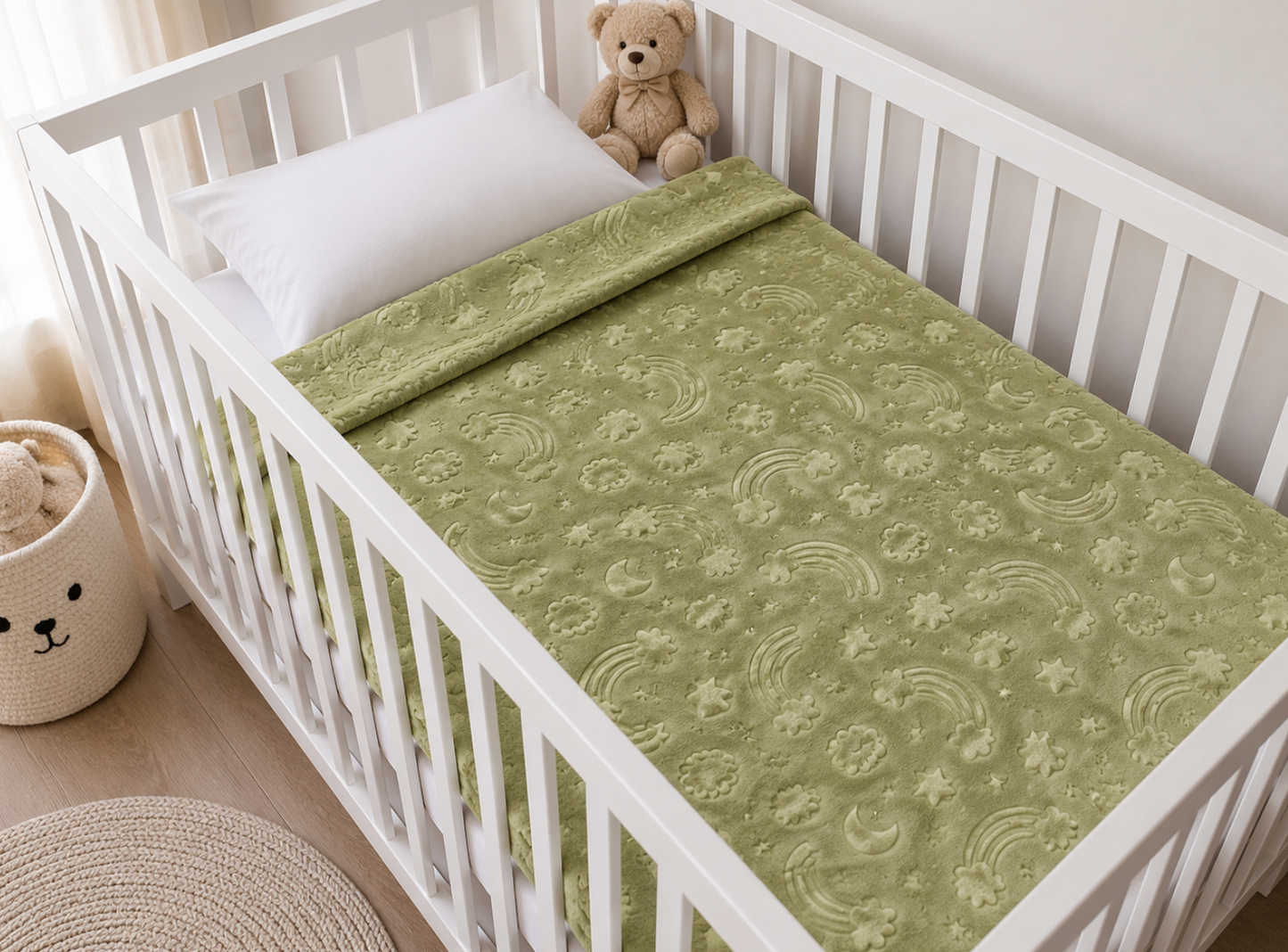 Pack X3 Frazada plush 1,55x 1 mts