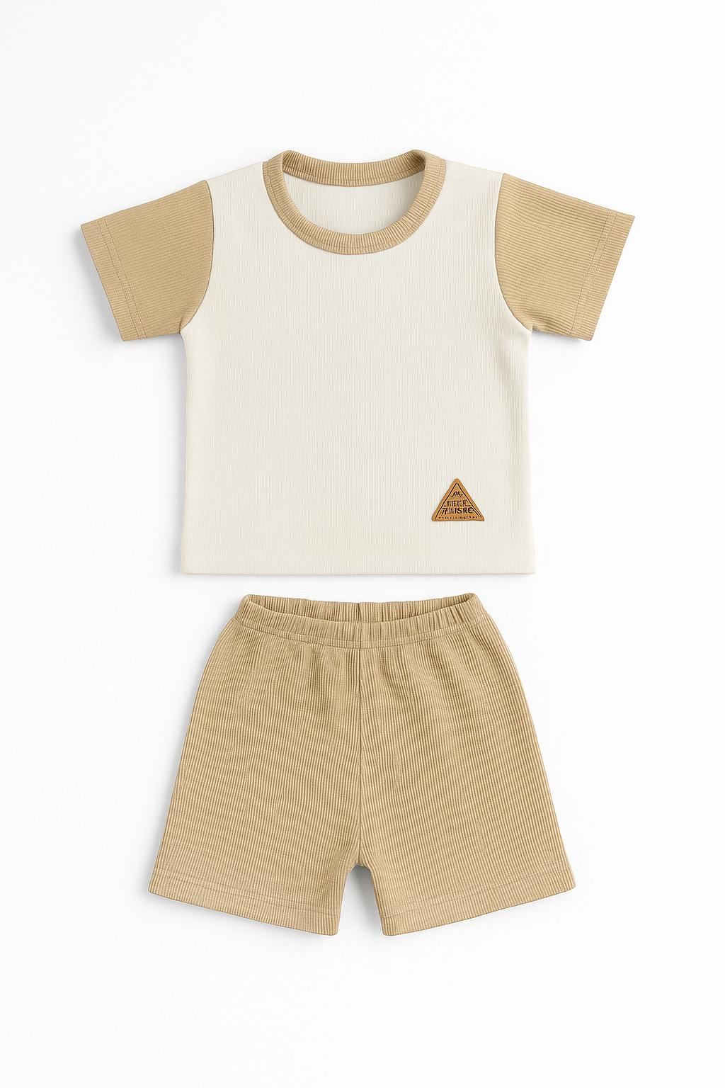 Pack X3 Conjunto remera combinada y short liso