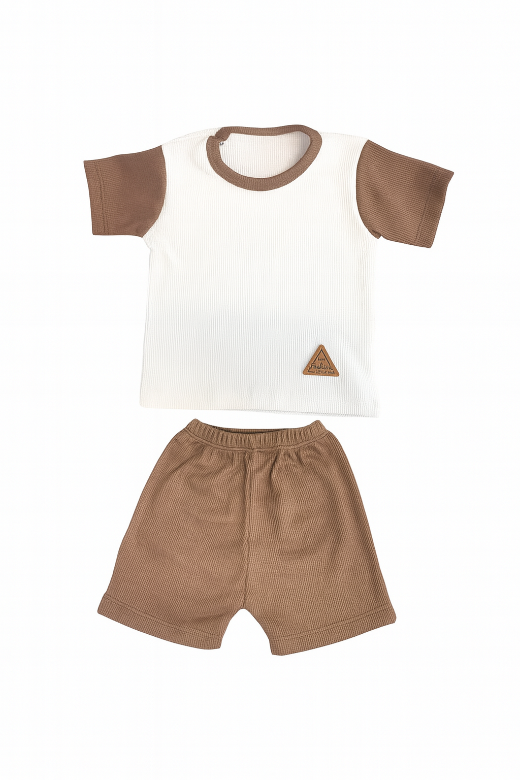 Pack X3 Conjunto remera combinada y short liso