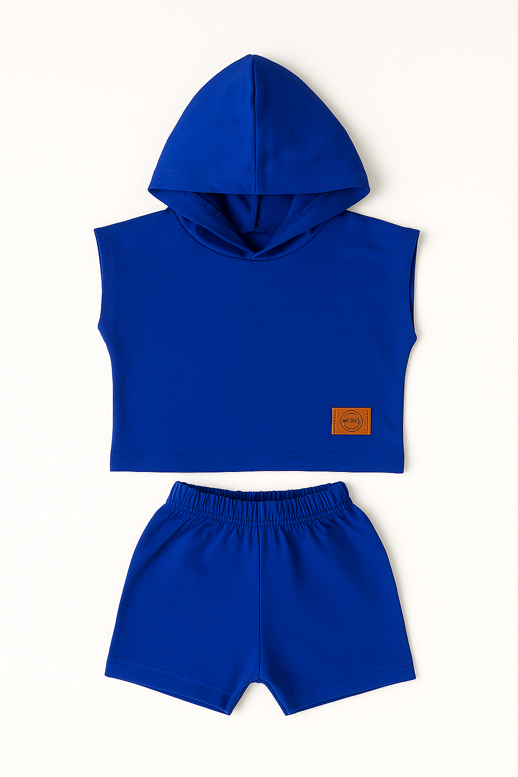 Pack X5 Conjunto buzo sin mangas con short liso