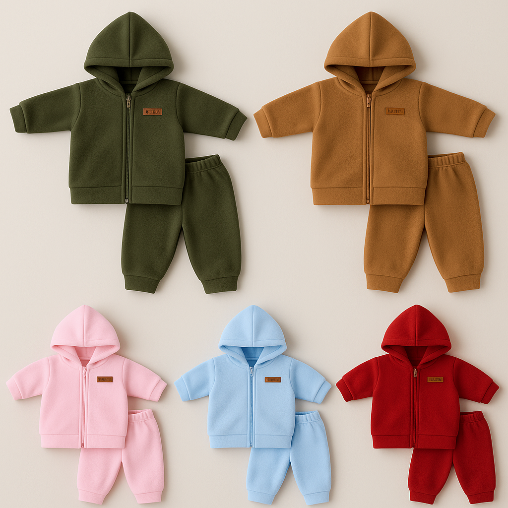 Pack X5 Conjunto de Polar campera y pantalon Liso