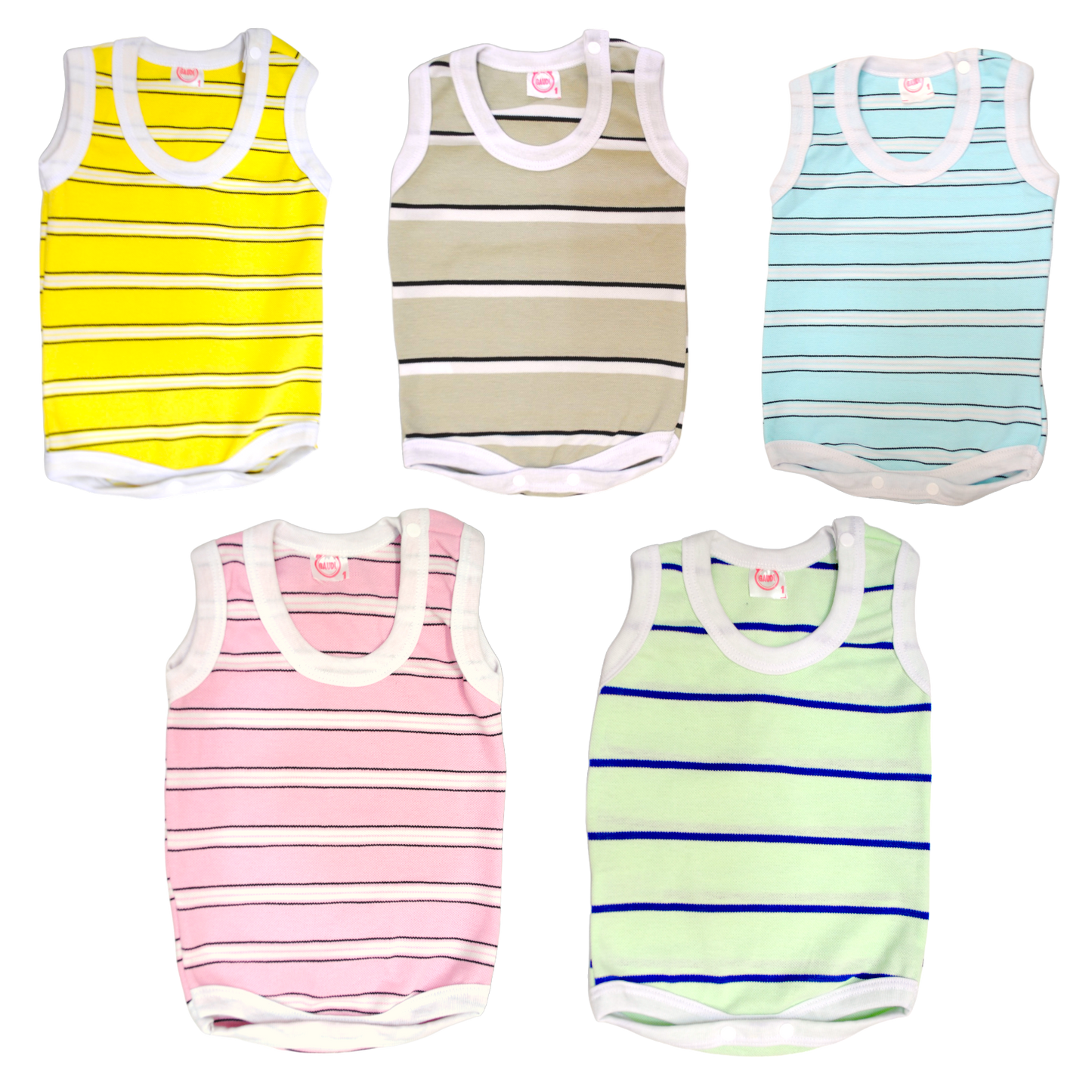 Pack X5 Body Musculosa Pique