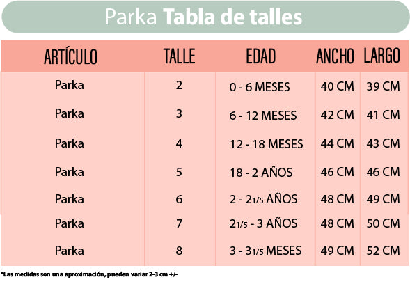 Pack X2 Campera Parka