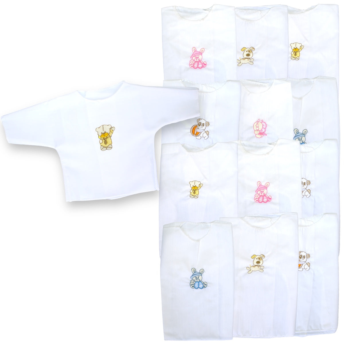 Pack X12 Batita linon bordada