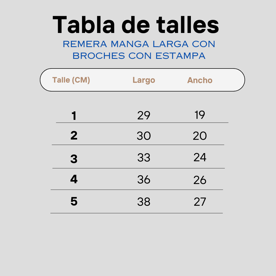 Pack X12 Remera manga larga con estampa