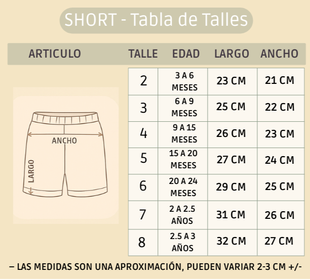 Pack X3 Conjunto remera combinada y short liso