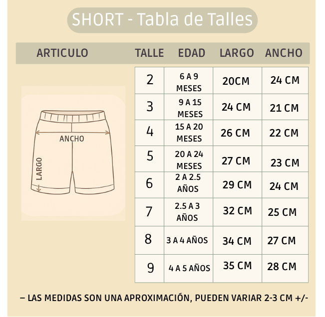 Pack X3 Conjunto camisa y short liso.