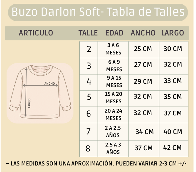 Pack X3 Buzo Darlon soft