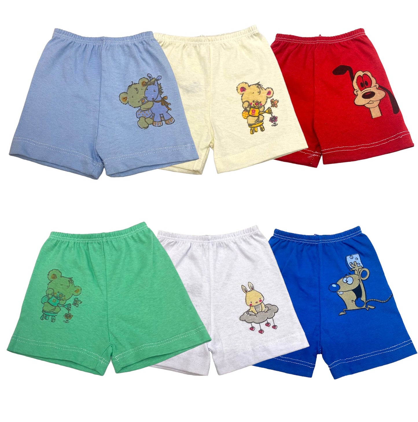 Pack X6 Shorcito con estampa
