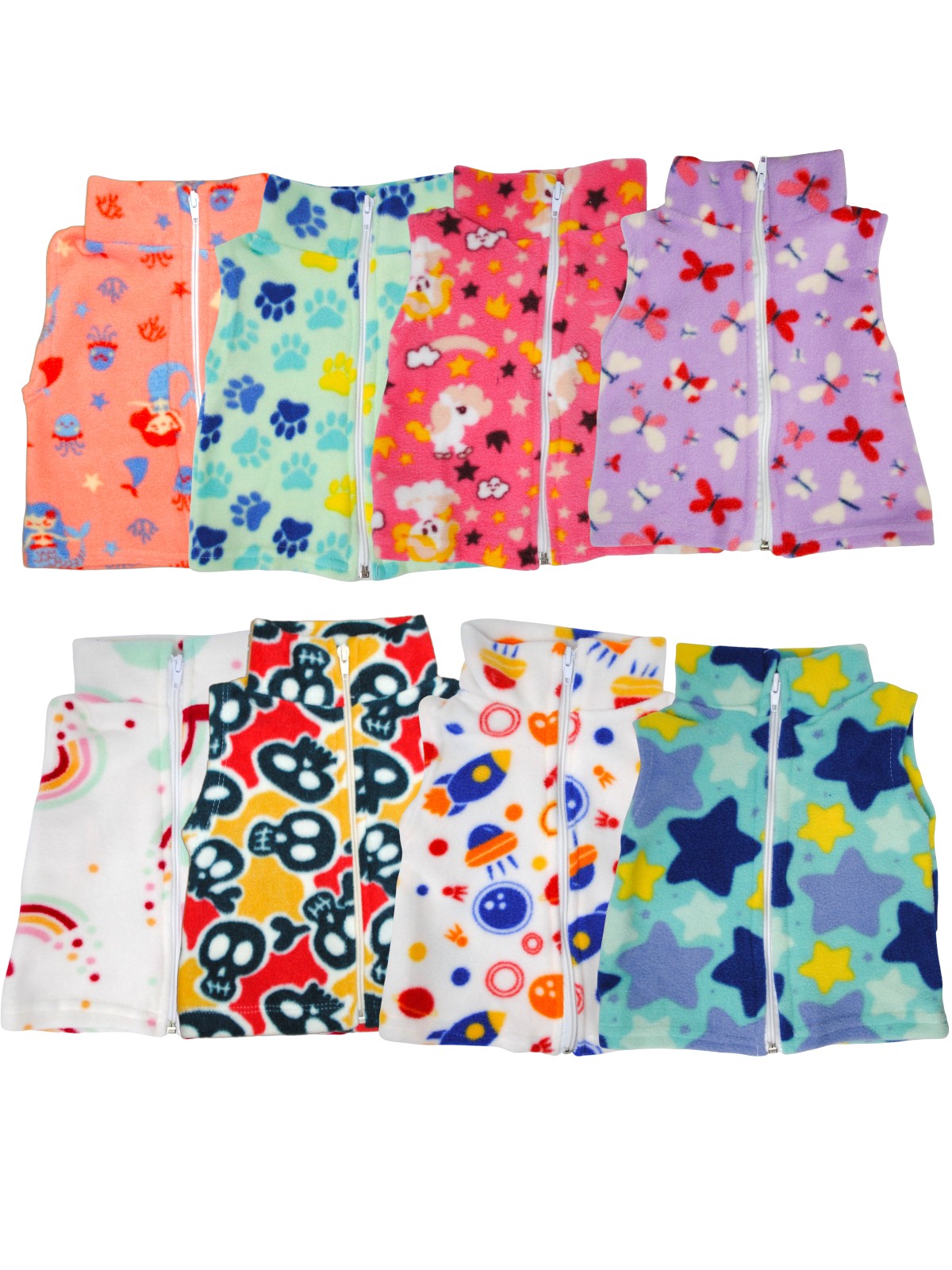 Pack X5 Chaleco Polar surtido