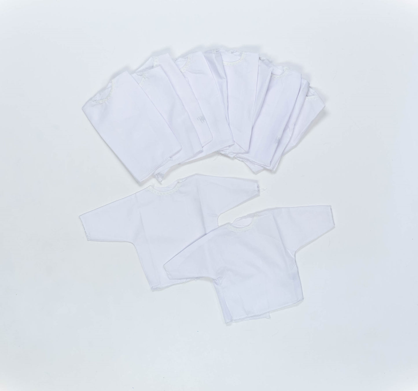 Pack X12 Batita linon cuello raso