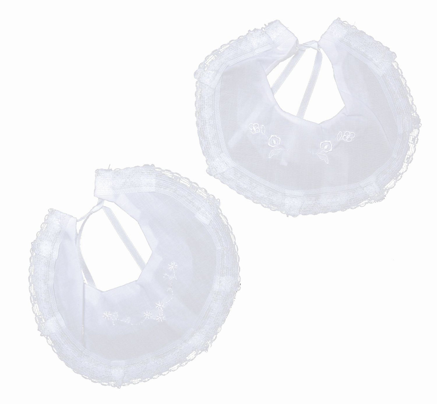 Pack X12 Babero Linon Bordado