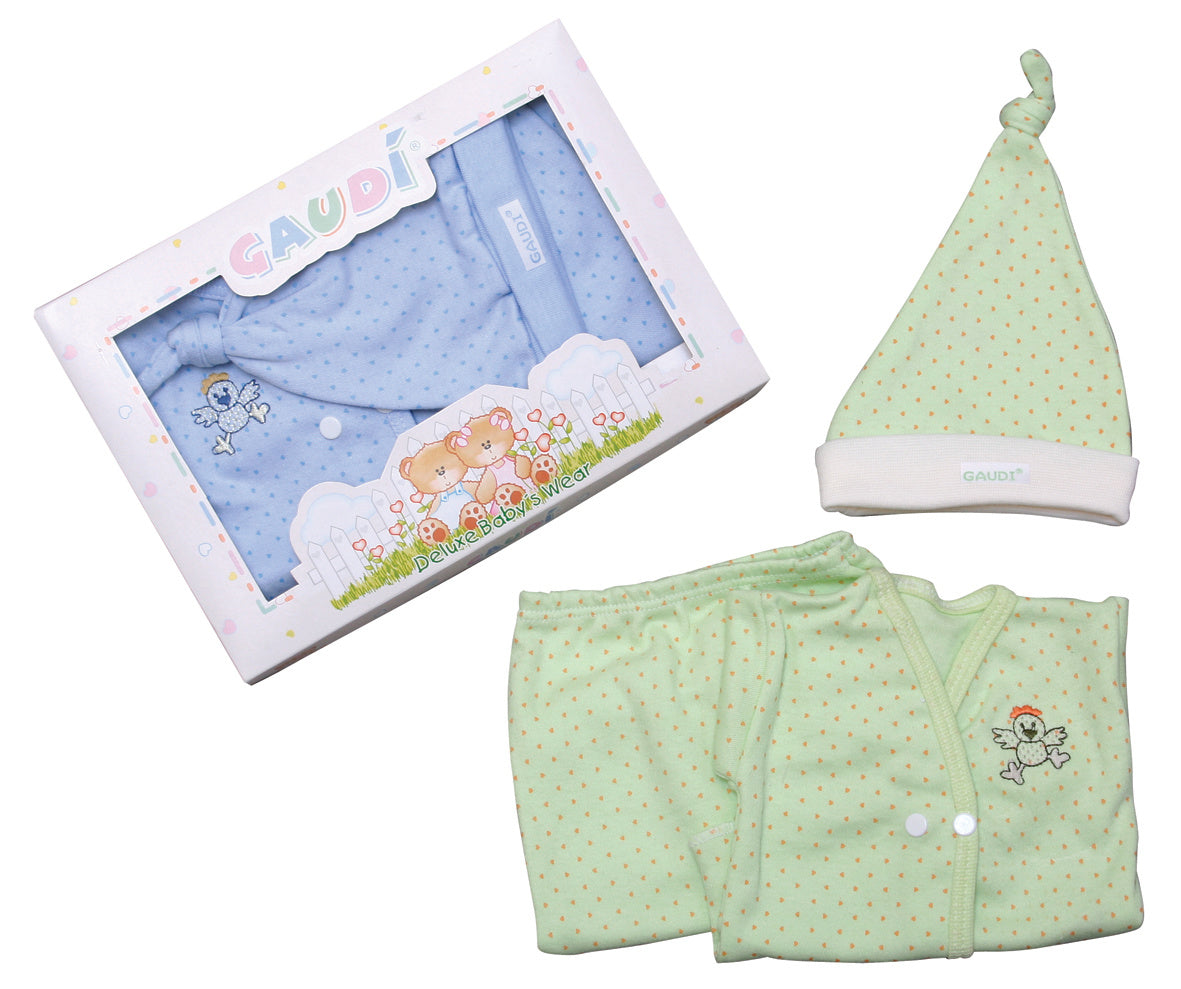 Pack X5 Conjunto De 3 Piezas Lunares ( Con Bordado)