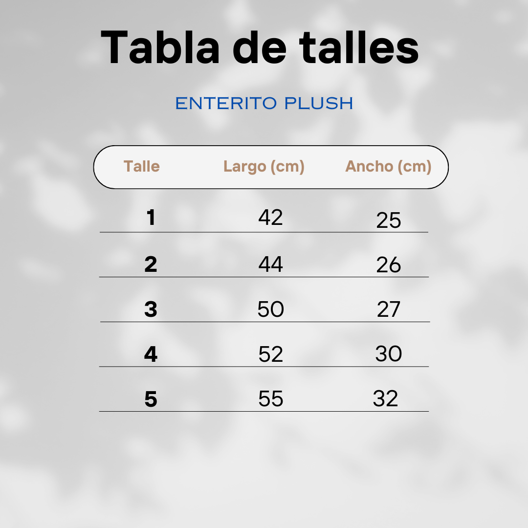 Pack X5 Enterito Manga Larga de Plush