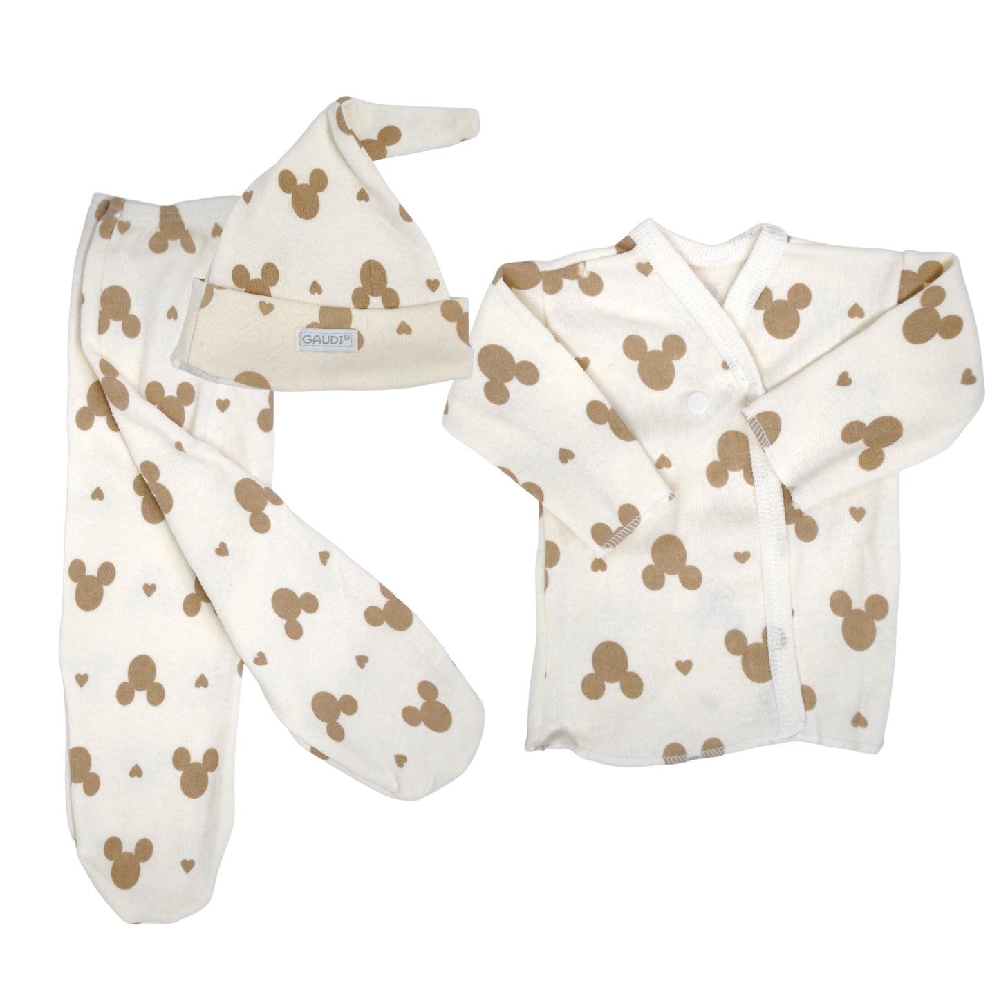 Pack x5 - 10 Conjunto con broche X3 Lunar-Estampado