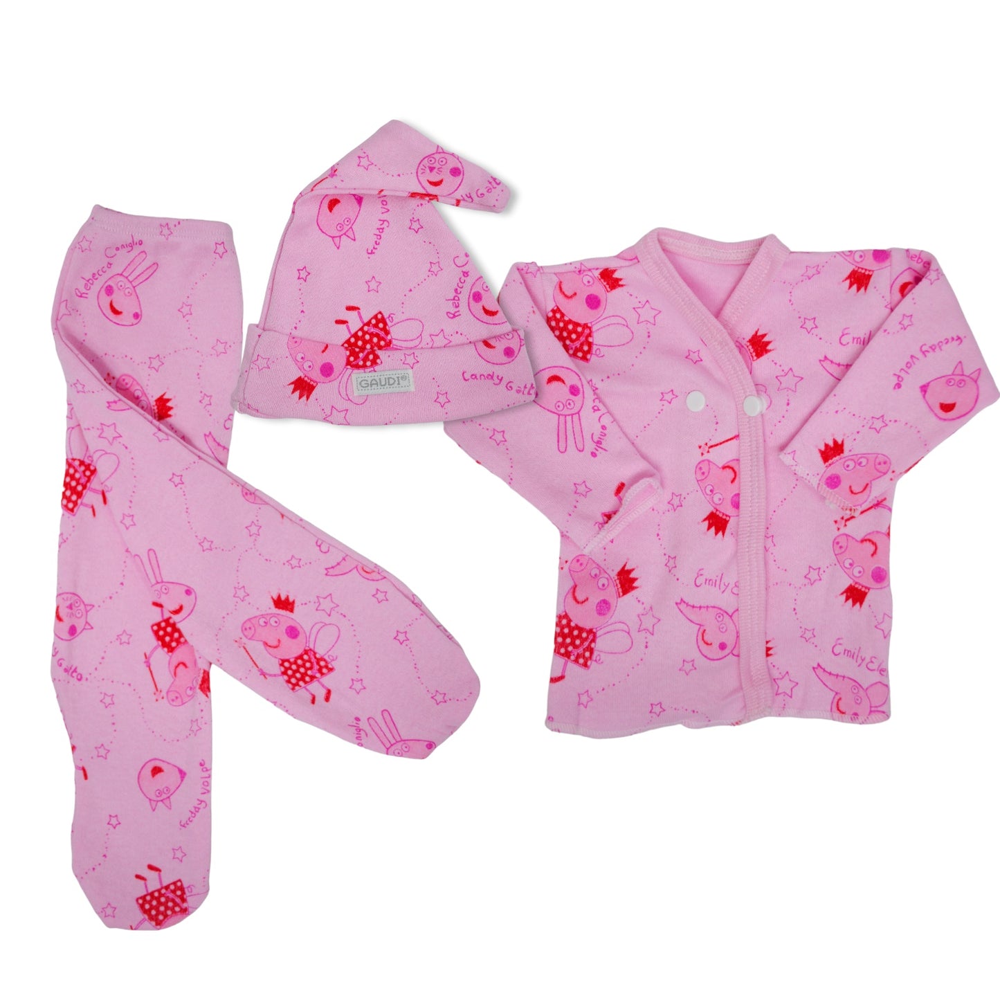 Pack x5 - 10 Conjunto con broche X3 Lunar-Estampado