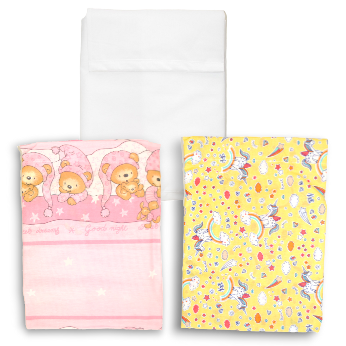 Pack x3 Sabana Cuna Sin Broderie