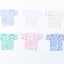 Pack X12 Batita 2 Broches Estampada Manga Corta
