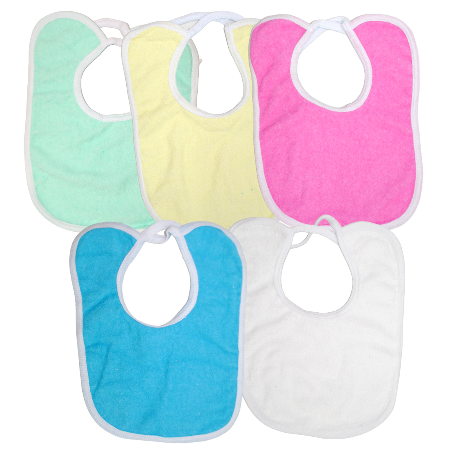 Pack X12 Babero Towel Liso