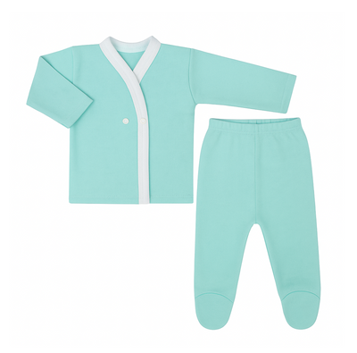 Pack x6 Conjunto 2 piezas Liso con Broches talle Grande