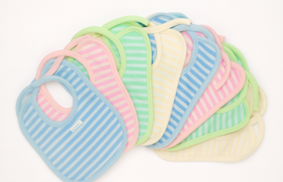 Pack X12 Babero Towel Rayado.