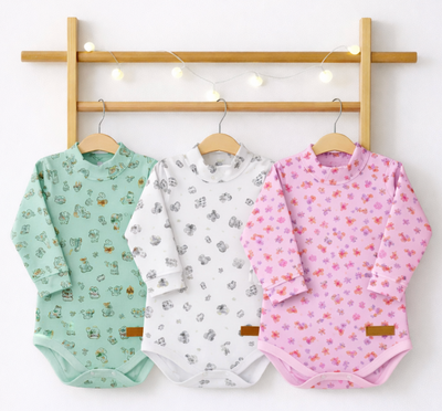 Pack X5 Body Manga Larga Estampado