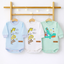 Pack X5 Body Manga Larga cuello frances con estampa