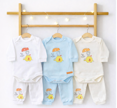 Pack X5 Conjunto x2 Body y Pantalon con estampa