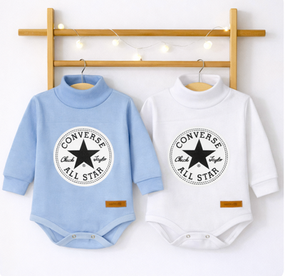 Pack X5 Body Manga Larga Converse