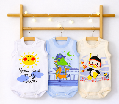 Pack X5 Body Musculosa Con Estampa