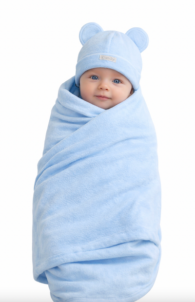 Pack X5  Manta polar con gorro