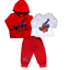 Pack X3 Conjunto Spiderman buzo con capucha, pantalon y remera