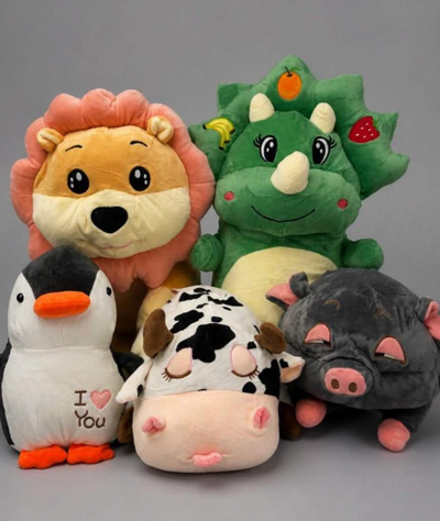 Pack X3 Peluche con manta