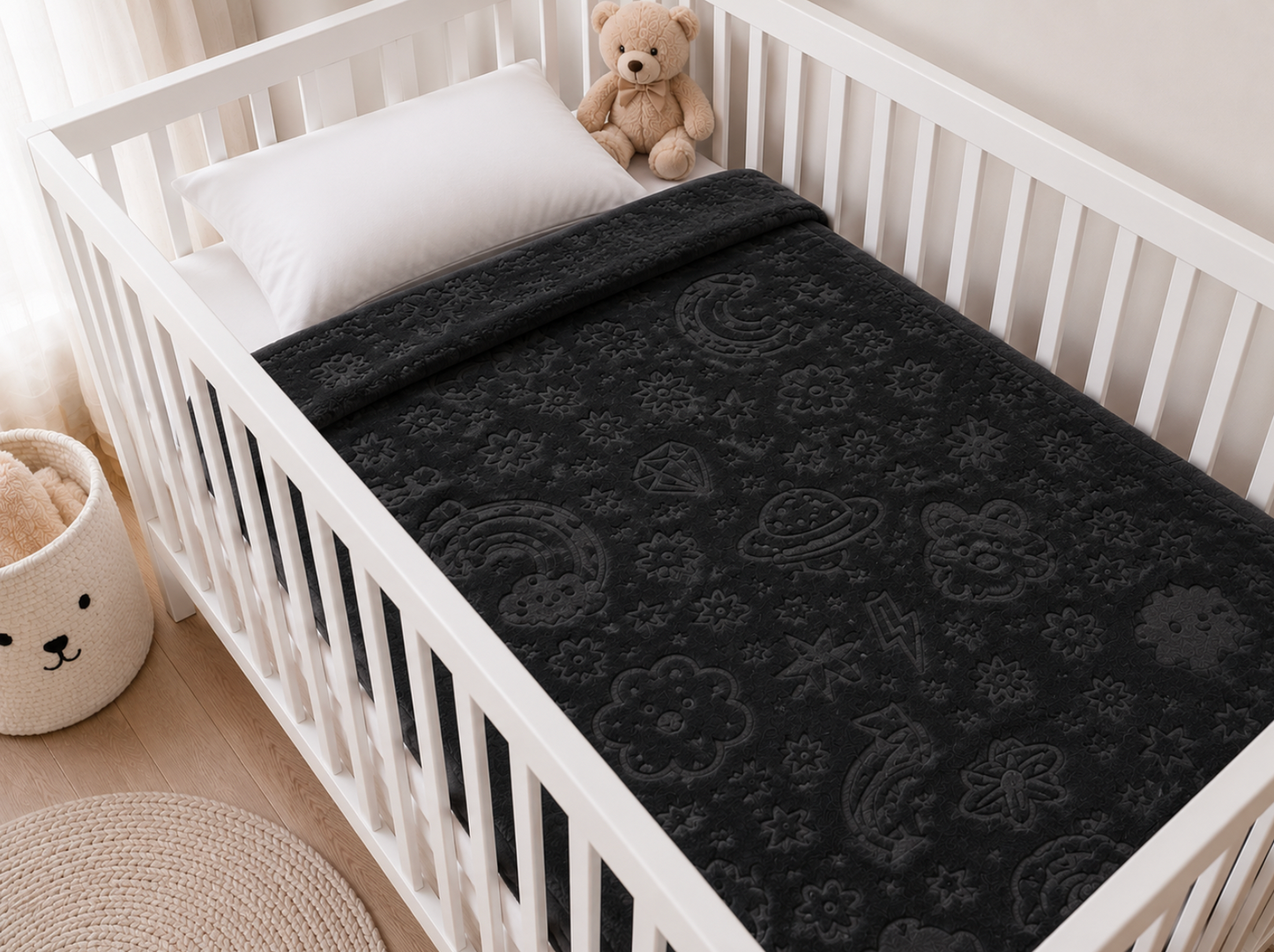 Pack X3 Frazada plush 1,55x 1 mts
