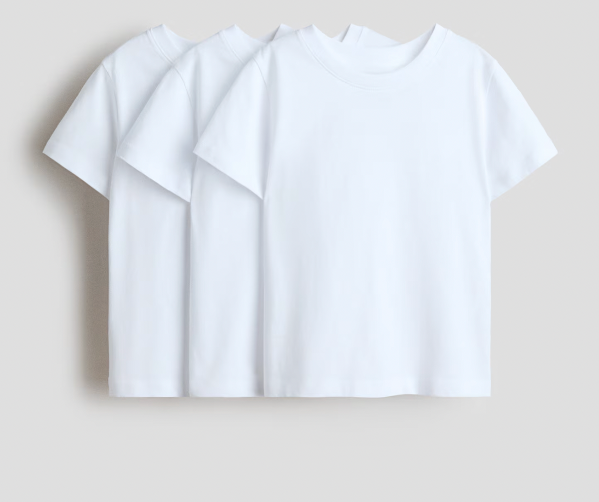 Pack X3 Remera manga corta Colegial