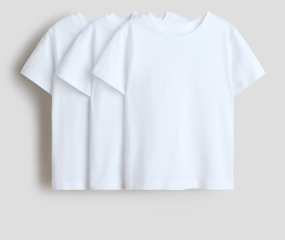 Pack X3 Remera manga corta Colegial