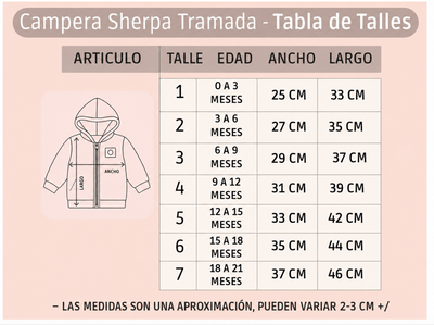 Pack X5 Campera sherpa tramada