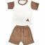 Pack X3 Conjunto remera combinada y short liso