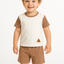 Pack X3 Conjunto remera combinada y short liso
