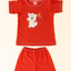 Pack X5 Conjunto remera bordada con short